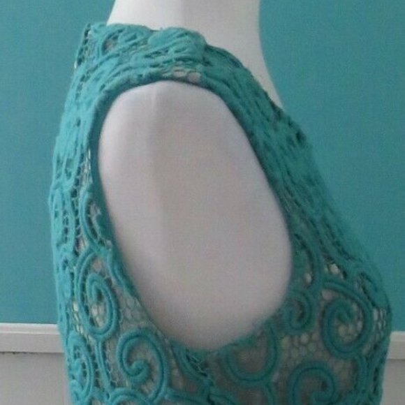 Elie Tahari Lolly Scroll Lace Dress GORGEOUS cocktail dress - Picture 6 of 8